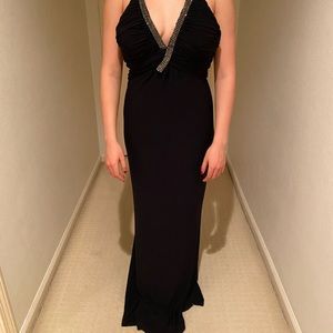ABS black jersey gown, new with tags!